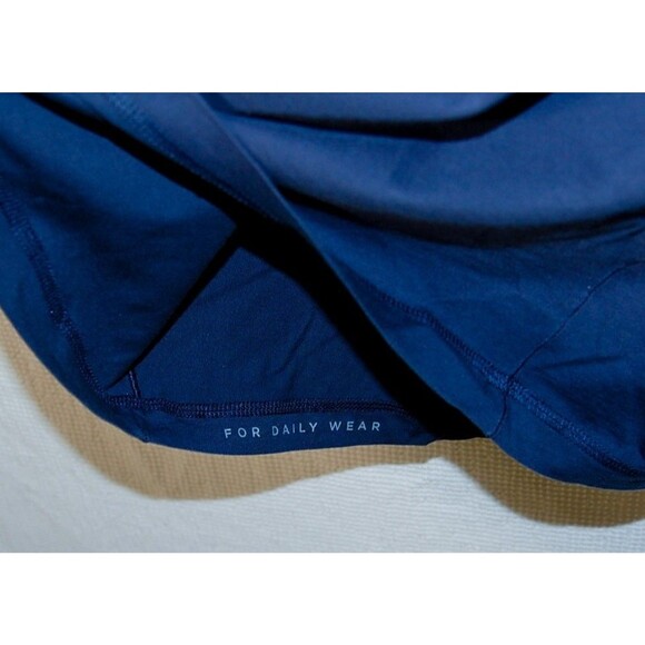 Mack Weldon Medium V Neck Soft Pima Cotton T shirt Navy Blue - Picture 2 of 6